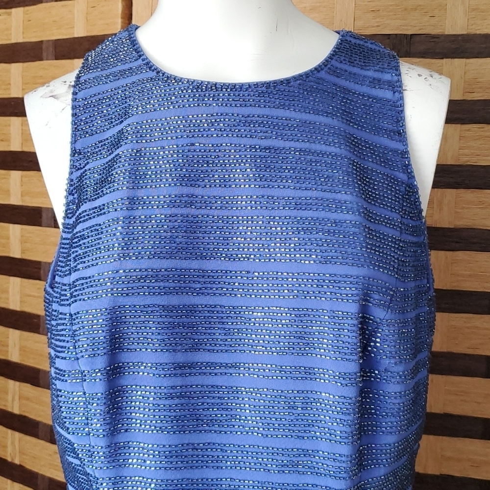Lillie Rubin beaded zip up top